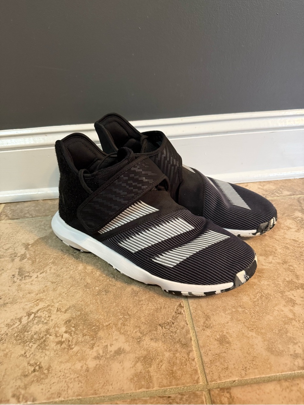 adidas James Harden B/3 Black and White Basketball shoes